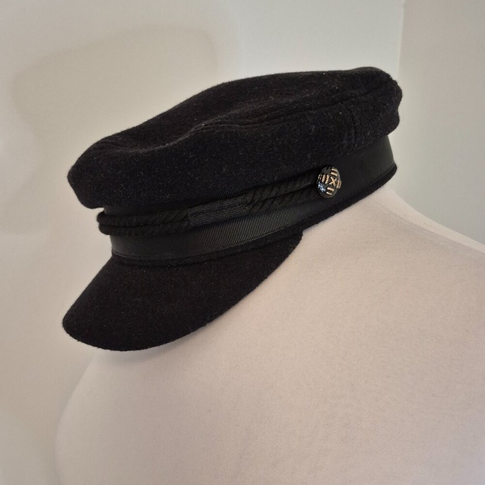 Admiral Cap with Cording and Side Buttons